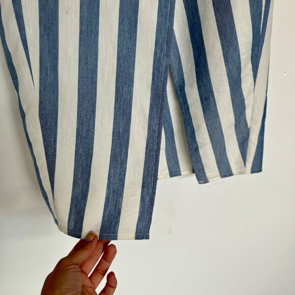 Madewell Striped Overlap Midi Skirt - Picture 10 of 10